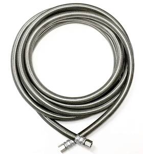 Shark Industrial 963063154492 15ft 180 Inch Stainless Steel Braided Ice Maker Hose With 1/4 Compression