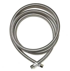 Shk-ice-6sn-190 Shark Industrial 6 Ft Stainless Steel Braided Ice Maker Hose With 1/4 Inch Comp By Conne
