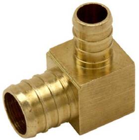 Uc274lfa Sharkbite Pex Pipe Insert Elbow Brass Barb 3/4 X 1/2 Inch -