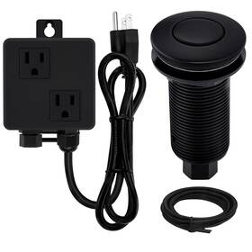 Sk40b03bl Sinkingdom Garbage Disposal Air Switch Kit Sink Top With Long Button Matte Black Brass C