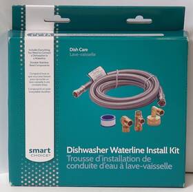 5304497360 Smart Choice 6 Ft. Stainless Steel Dishwasher Waterline Installation Kit