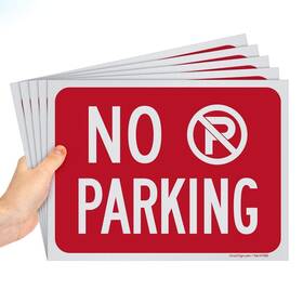 F0rz Smartsign Inch No Parking Sign 9 X 12 Polystyrene Pack Of 5 Made