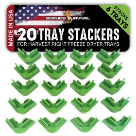 Sophos Survival 850055929173 20 Pc Original Tray Stackers For Harvest Right Freeze Dryer Trays Stacks
