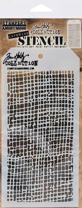 Ths-007 Stampers Anonymous Tim Holtz Layered Stencil 4.125 By 8.5-inch Burlap