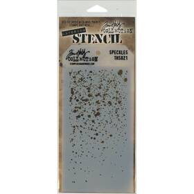 Ths-021 Stampers Anonymous 3 Pack - Tim Holtz Layered Stencil 4.125 Inch X8.5 -speckles
