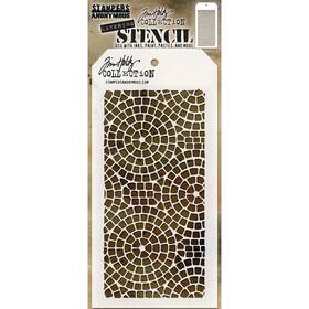 Ths-084 Stampers Anonymous 3 Pack Tim Holtz Layered Stencil 4.125 Inch X8.5 -mosaic