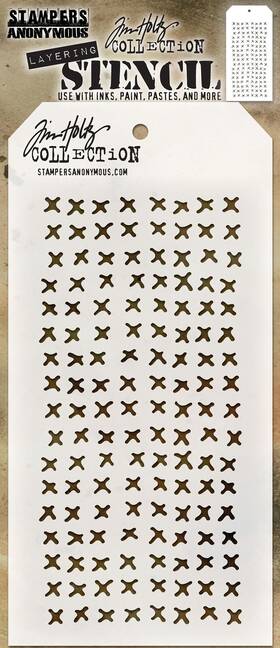 Ths-099 Stampers Anonymous 3 Pack Tim Holtz Layered Stencil 4.125 Inch X8.5 -stitched