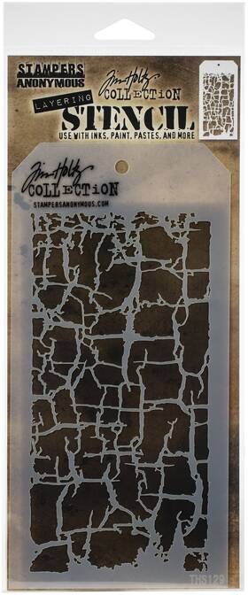 Ths-129 Stampers Anonymous 3 Pack Tim Holtz Layered Stencil 4.125 Inch X8.5 -decayed