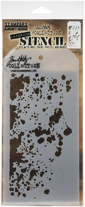 Ths-130 Stampers Anonymous 3 Pack - Tim Holtz Layered Stencil 4.125 Inch X8.5 -grime