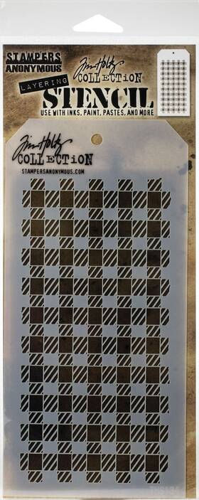 Ths-134 Stampers Anonymous 3 Pack Tim Holtz Layered Stencil 4.125 Inch X8.5 -gingham