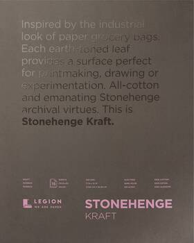L21-stp250kr1114 Stonehenge Kraft Drawing Paper Pad - 11 Inch X 14 90 Lb 15 Sheets 11... Fast Ship