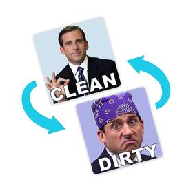 Rt-cj96-02bt Strendier Michael Scott Prison Mike Dishwasher Magnet Clean Dirty Sign Sticker Stronges