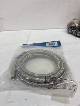 1406rfss Supco Dishwasher Hose 6ft 1/4 Inch Threaded Connections Stainless Steel