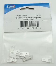 T1123 Supco Connectors And Adapters 10 Pack .250inch X #10 Stud