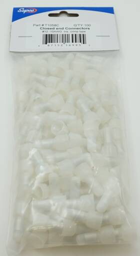 T1058c Supco Closed End Connectors 12-10 Awg Insulated Crimp Type 100 Pieces