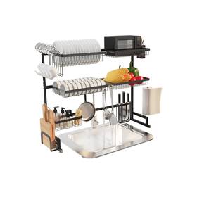 Sf-1284b Supfirm Over The Sink Dish Drying Rack 3 Tier Stainless Steel Adjustable 33ftft-40ftft