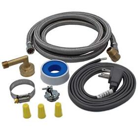 6572 Supplying Demand Universal Dishwasher Install Kit 6ft Stainless Hose