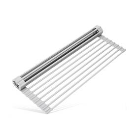 Mr-1906-gy Surpahs 17.5 X 13.1 Inch Roll-up Dish Drying Rack Fits Across Sink... Fast Ship
