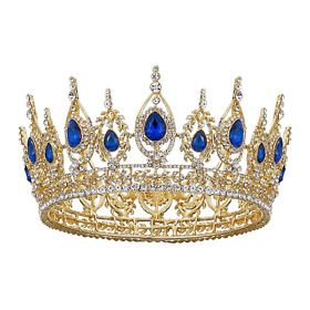 Sweetv Queen And King Crowns Costume Headpiece Set