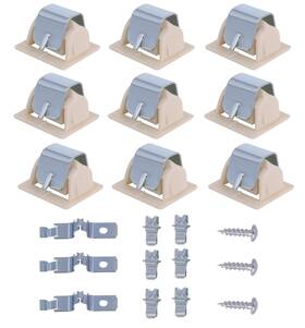 10y0023 Swess 3 Sets 279570 Dryer Door Latch Kit Part 9 Pcs Fit For Whirlpool Kenmore