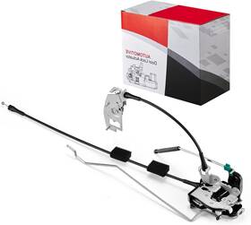 Sy-05-04410rrcd Syeral Door Latch Assembly With Cable And Rod Right Side Rear Cargo Compatible W