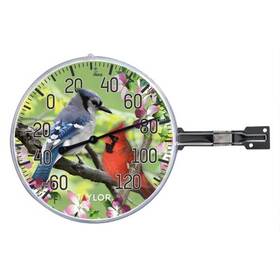 5639 Taylor Precision Products 6-inch Diameter Outdoor Thermometer With Birds Inset
