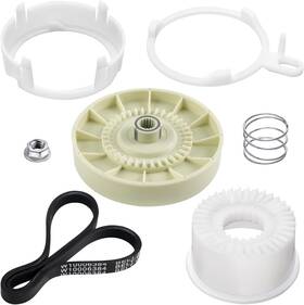W10006384  Techecook W10721967&w10006384 W10721967 Washer Pulley Clutch Kit And Drive Belt By