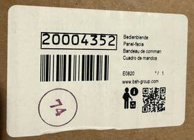 20004352 Thermador Bosch Genuine Oem - Panel-facia New