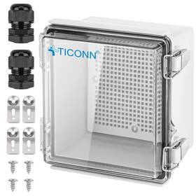60598888 Ticonn Waterproof Electrical Junction Box Ip67 Abs Plastic Enclosure With H Inch