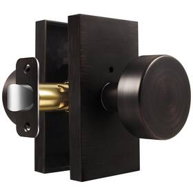 Toptotoo 658359055211 Privacy Door Knobs Interior Oil Rubbed Bronze With Lock Antiq