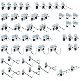 Triton Products 819175004009 Lockhook Steel Pegboard Hook Assortment Kit - 46 Piece