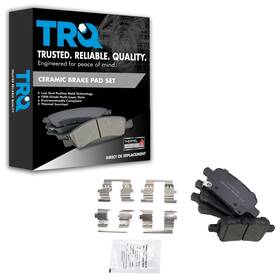 Bfa15082 Trq Rear Brake Pads Ceramic Compatible With 2017-2019 Buick Lacrosse 2018-201