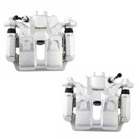 Cla31949 Trq Rear Brake Caliper Set Zinc Coated Brackets Hardware Compatible With 2005