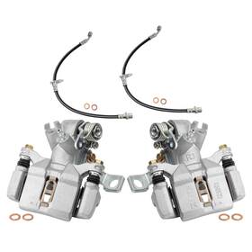 Cla41202 Trq Rear Brake Caliper Set Compatible With 92-93 Honda Civic Without Abs