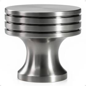 3-groove Trust4care 4-pack Large Brushed Satin Nickel Kitchen Cabinet Knobs With Wide
