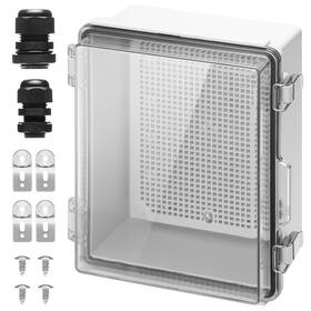 Turbro 11 7.5 5.5 Outdoor Electrical Waterproof Junction Box With Latches Abs Plastic E