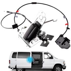 Yl-dl302 Unikpas Sliding Door Latch Assembly Compatible For Ford E150 E250 Black
