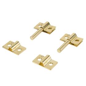 Ua-753-mpb Uniqantiq Hardware Supply Brass Plated American Style Mirror Mounting Friction Hinges Support Set - Adj