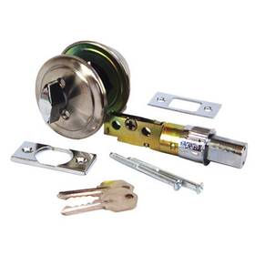 D-113b United States Hdw Mfg/u S Hardware Rv Entrance Deadbolt 2-3/8- Inch Brushed Stainless Steel -d-113b