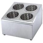 Up-fch-4 Commercial Stainless Steel Cylinder Flatware Silverware Utensil Holder