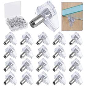 Peg-001 Uparea 20pcs Clear 3 Millimeters Or 1/8 Inch Plastic Shelf Support Pegs - Locking Ca