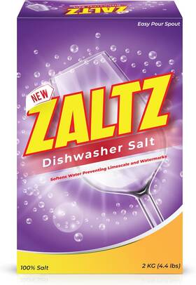 Urban Sombrero 744110770124 Zaltz Dishwasher Salt - Rinse Aid Water Softener Cleaner