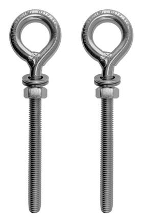 Us Stainless 012785324628 2 Pieces Steel 316 M12 Eye Bolt 12mm X 100mm 1/2 Inch 4