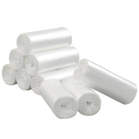 Vababa 711202514652 3 Gallon Clear Small Trash Bags For Bathroom Basket
