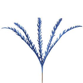L162002 Vickerman 22inch Blue Soap Plant Glitter Spray 6 Bag