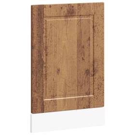854135 Vidaxl Dishwasher Panel Old Wood Engineered 17.7 X 0.6 26.4 In