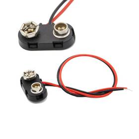 Vigor Source 426862642562 Vg S 5pcs. Pp3 9v Square Battery Snap Connector Clip Lead 150mm 15cm Heavy Duty