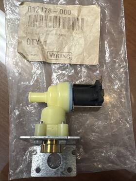 012178-000 Viking Dishwasher Water Valve Single Solenoid