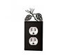 Eo-89 Village Wrought Iron Pinecone Outlet Cover. Brand New