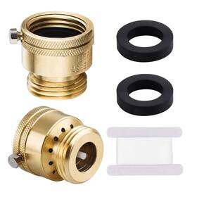 Ssl-zkphq-2 Vtenyeo 2 Pcs Brass Vacuum Breaker 3/4ftft Solid Lead-free Compliant Anti-siphon